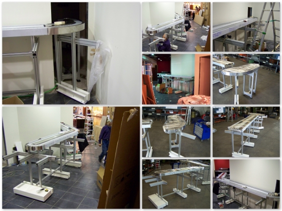 Installazione di nastri trasportatori per sushi